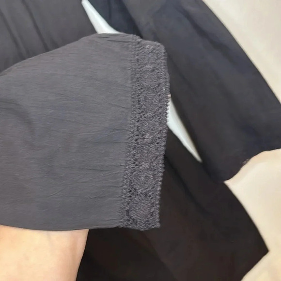 TOMMY BAHAMA SCOOP NECK DRESS WITH WASIT TIE CROCHET DETAIL ON WAIST AND SLEEVES - Picture 10 of 12